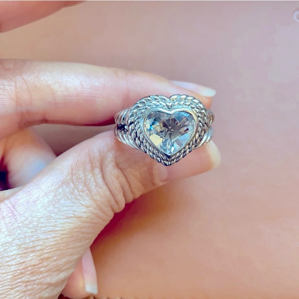 Judith Ripka CZ Heart Ring